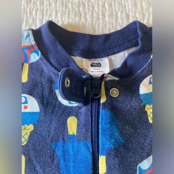EUC Hanna Andersson Star Wars Short Sleeve One Piece Pajama Size 3T - Picture 6 of 8